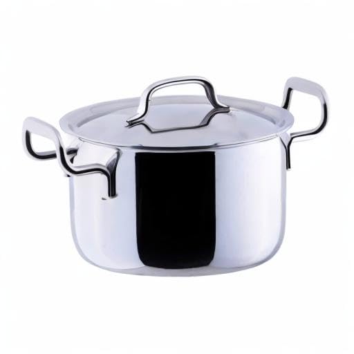 Miyazaki Seisakusho GEO-20PF Geo-20PF Pot-Off Pot, 7.9 inches (20 cm), Made in Japan, Compatible with Induction All Heat Sources, 7 Layers, 15 Years Warranty