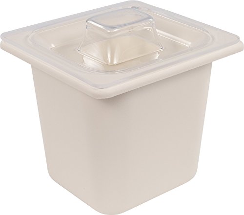 CFS CM110402 Coldmaster ABS Standard Sixth-Size Food Pan, 1.6 qt. Capacity, 6.84" x 6.25" x 5.91", White