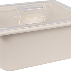 Carlisle FoodService Products CM110102 Coldmaster ABS Standard Half-Size Food Pan, 6 quart Capacity, 12.73" x 10.36" x 5.59", White