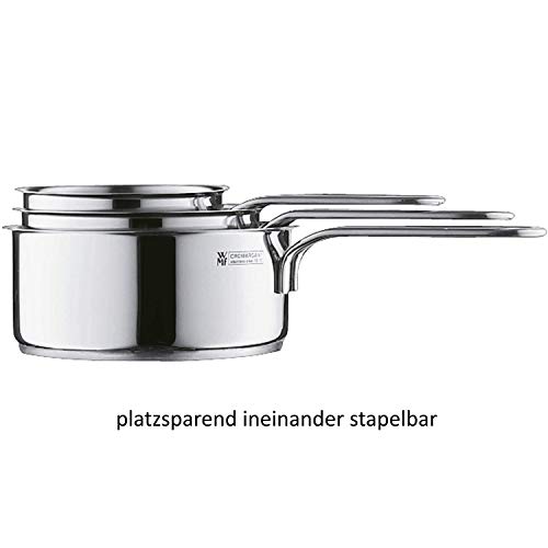 WMF Mini Stackable Cromargan Saucepan, 30 x 18 x 10 cm, Silver