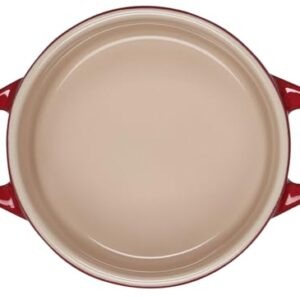 Le Creuset Stoneware Mini Round Cocotte, 8 oz., Cerise