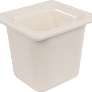 CFS CM110402 Coldmaster ABS Standard Sixth-Size Food Pan, 1.6 qt. Capacity, 6.84" x 6.25" x 5.91", White