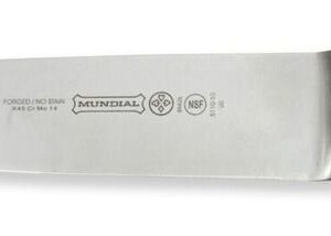 Mundial 5100 Series Black Cooking Knife, 10-Inch Chef's Knife, Polycarbonate Handle, for meat and vegetables, Fully Forged Carbon Stainless Steel