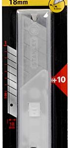 Stanley 0-11-301 Snap Off Blade in Dispenser (10 piece), Silver