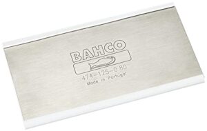 snap-on bahco 5-inch 474-125-0.80 cabinet scraper, 125mm x 62mm x .80mm, white