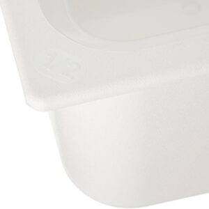 Carlisle FoodService Products CM110102 Coldmaster ABS Standard Half-Size Food Pan, 6 quart Capacity, 12.73" x 10.36" x 5.59", White