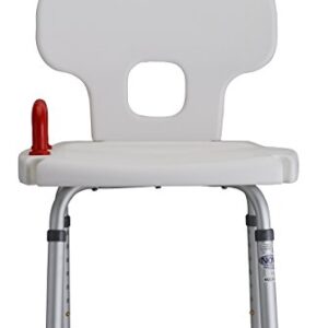 NOVA Medical Bath Seat with Back & Red Safety Handle