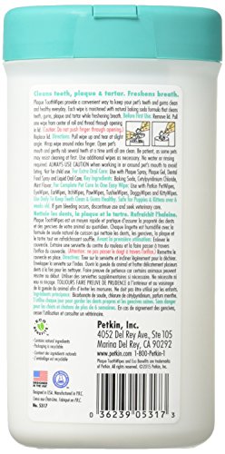 PETKIN Toothwipes Dogs/Ca Size 40ct Toothwipes Dogs/Cats 40ct