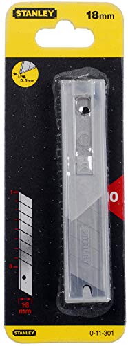 Stanley 0-11-301 Snap Off Blade in Dispenser (10 piece), Silver