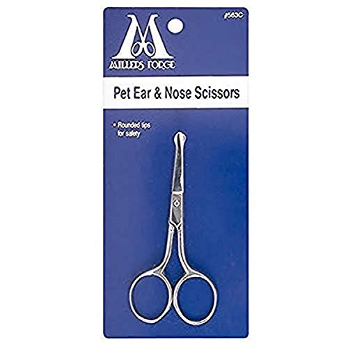 Millers Forge Pet Ear and Nose Scissor, 3-3/4-Inch, Curved