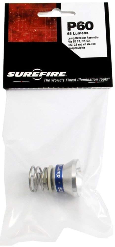 Surefire, P60, Replacement Lamp,Incandescent, 65 Lum,Black