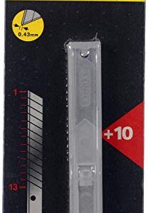 Stanley 0-11-300 Snap Off Blade in Dispenser (10 piece), Silver