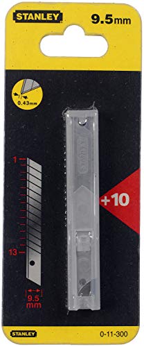 Stanley 0-11-300 Snap Off Blade in Dispenser (10 piece), Silver