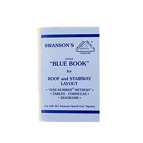 Swanson Tool P0110 Little Blue Book of Instructions For Roof & Stairway Layout