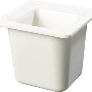 CFS CM110402 Coldmaster ABS Standard Sixth-Size Food Pan, 1.6 qt. Capacity, 6.84" x 6.25" x 5.91", White