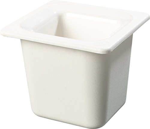 CFS CM110402 Coldmaster ABS Standard Sixth-Size Food Pan, 1.6 qt. Capacity, 6.84" x 6.25" x 5.91", White