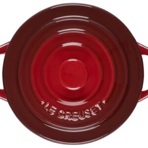 Le Creuset Stoneware Mini Round Cocotte, 8 oz., Cerise