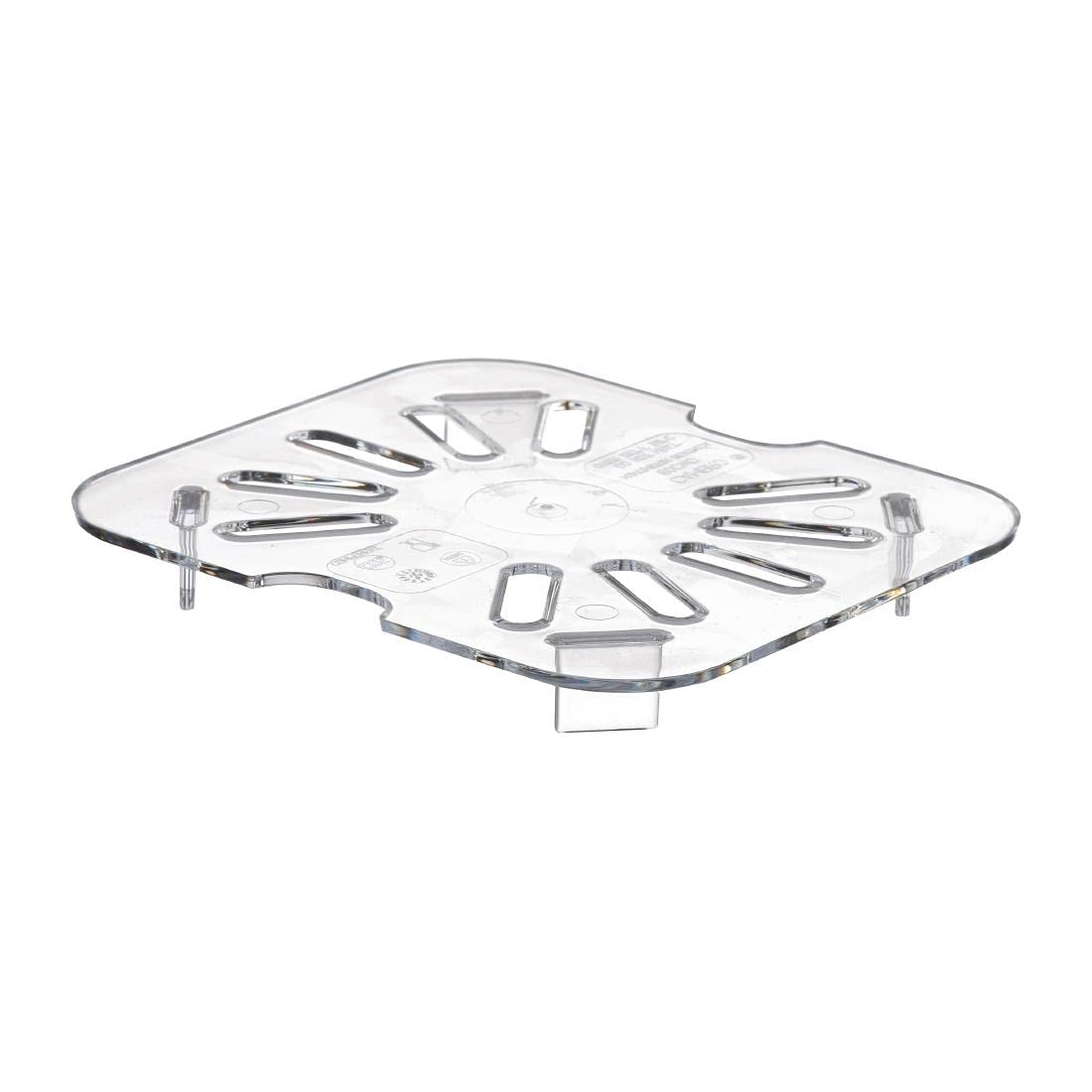 Cambro 60CWD135 Food Pan Drain Shelf 1/6 Camwear Clear Case of 6