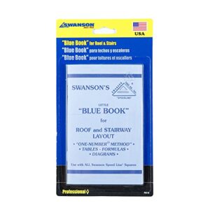 Swanson Tool P0110 Little Blue Book of Instructions For Roof & Stairway Layout