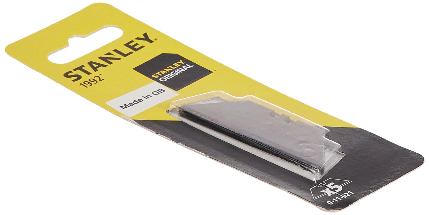 Stanley 0-11-921 Knife Blade "1992" unperforated (5 Piece), Silver