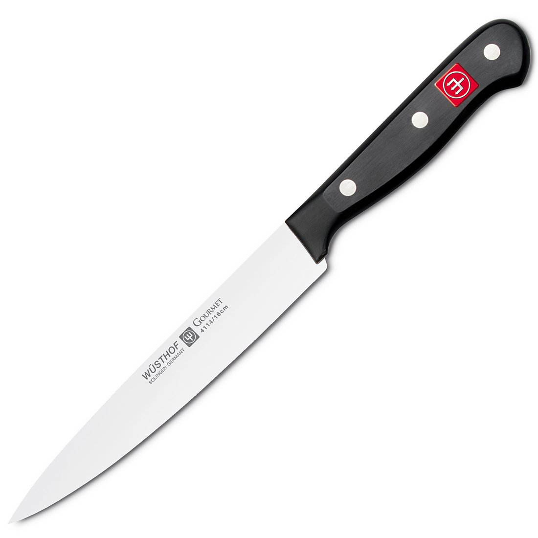 Wüsthof Gourmet 6 Sandwich Knife, 11 x 2 x 1 inches, Black