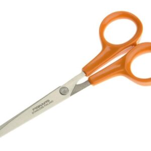 Fiskars Hobby Scissors, Length: 13 cm, For Right- and Left-handed Users, Stainless Steel Blade/Plastic Handles, Orange, Classic, 1005154