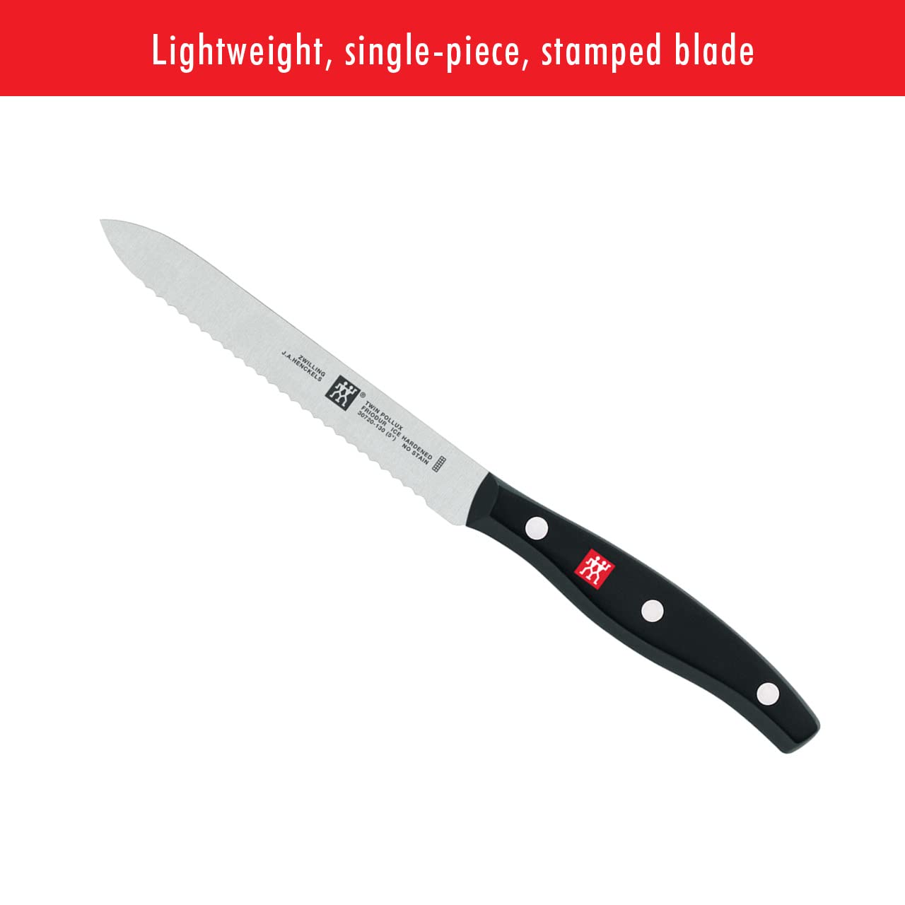 ZWILLING Twin Signature 5-inch Utility Knife, Razor-Sharp, Made in Company-Owned German Factory with Special Formula Steel perfected for almost 300 Years, Dishwasher Safe,Black