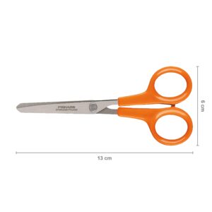 Fiskars Hobby Scissors, Length: 13 cm, For Right- and Left-handed Users, Stainless Steel Blade/Plastic Handles, Orange, Classic, 1005154