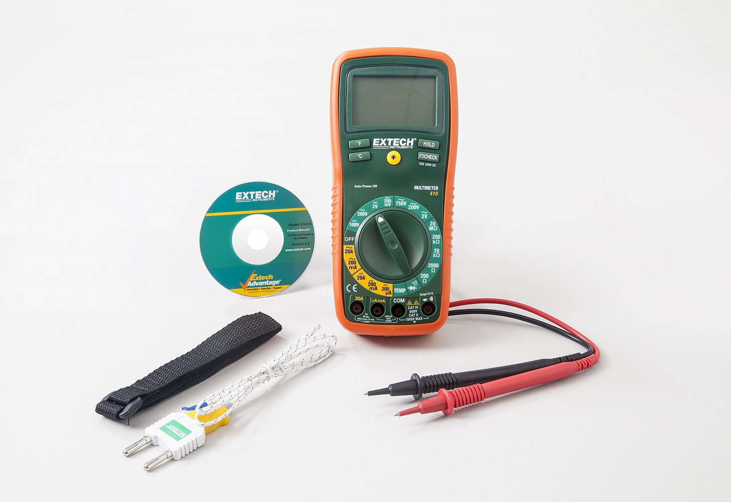 Extech EX410A Professional True RMS Multimeter with 8 Functions