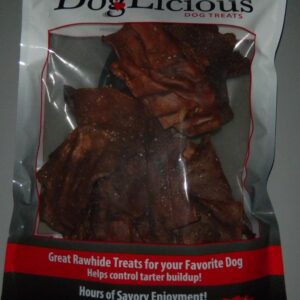 DOG-LICIOUS Rawhide Bone for Dogs, Non-Stain Beef Flavored Dog Chew Treat, Long Lasting Dog Chew (50598)