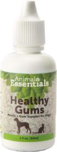 animal essentials healthy gums for dogs & cats - dental care, mouth & gum support, dental drops, all natural pet supplement, oral care - 1 fl oz