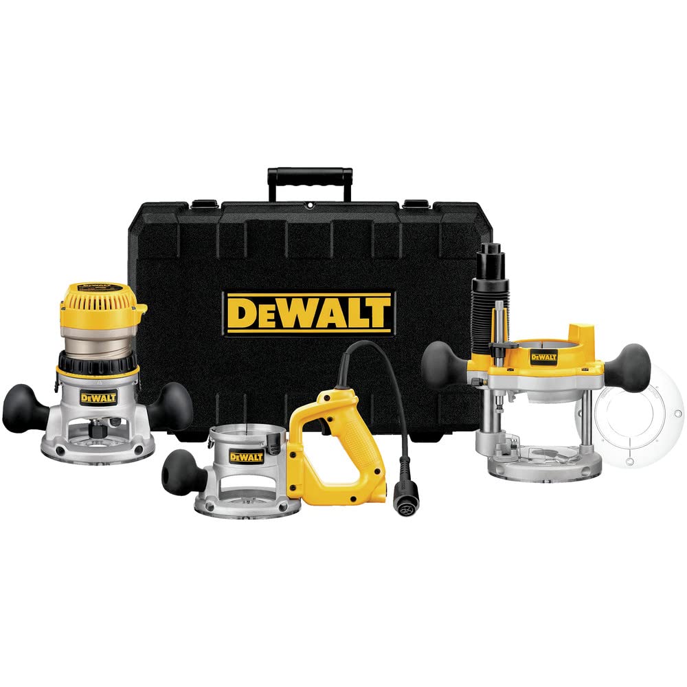 DEWALT Router, Fixed/Plunge Base Kit, 12-Amp, 2-1/4-HP (DW618B3)