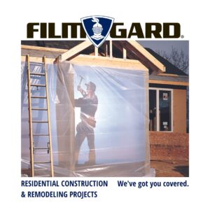 Film-Gard 626132 Consumer Plastic Sheeting 10' Width X 25' Length X 3 mil thick, Black