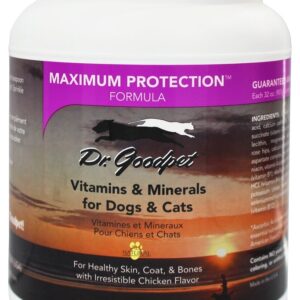 Dr. Goodpet Maximum Protection Formula - Delicious Premium Quality All Natural Multi-Vitamin/Mineral Powder