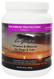 dr. goodpet maximum protection formula - delicious premium quality all natural multi-vitamin/mineral powder