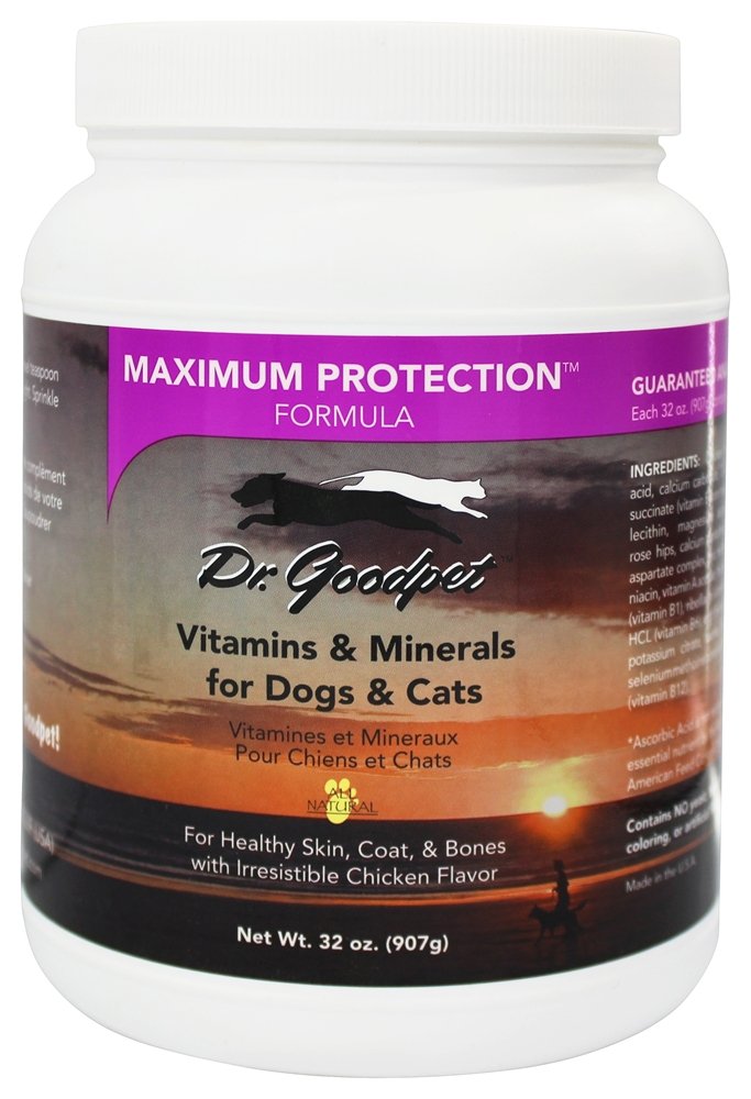 Dr. Goodpet Maximum Protection Formula - Delicious Premium Quality All Natural Multi-Vitamin/Mineral Powder