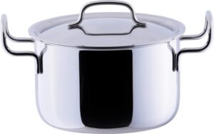 miyazaki seisakusho geo-20pf geo-20pf pot-off pot, 7.9 inches (20 cm), made in japan, compatible with induction all heat sources, 7 layers, 15 years warranty