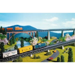 Faller 222540 Str STL Bridge XLong 4/N Scale Building Kit, 4"