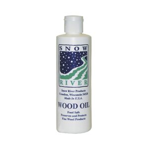 snow river usa wood oil for all wood type cutting boards, 8 oz