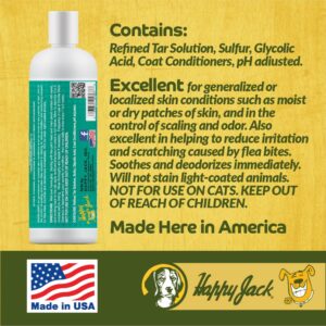 Happy Jack Itch No More Dog Itchy Skin Shampoo & Treatment (12 oz), Flea Bites, Allergies & Itchy Skin Relief, Stops Itching, Scratching & Gnawing on First Application, Healthy Dog Skin & Coat