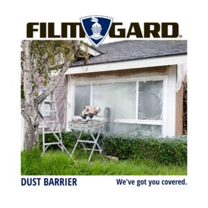 Film-Gard 626132 Consumer Plastic Sheeting 10' Width X 25' Length X 3 mil thick, Black