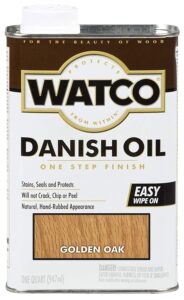 watco 65141 danish oil wood finish, quart, golden oak