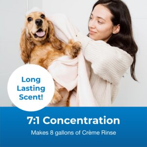 Pet-Ag Fresh ’n Clean Scented Creme Rinse, Classic Fresh Scent (7:1 Concentrate) - 1 Gallon - Conditions Coat and Moisturizes Skin with Vitamin E & Aloe Vera - Soap Free