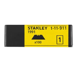 Stanley 1-11-911 Knife Blade "No.1991" unperforated (100 Piece), Silver