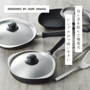 Sori Yanagi Two-Handed Pot, Can be Used in Combination with Punching, 9.1 inches (23 cm), Tsubamesanjo Stainless Steel, 8.7 inches (22 cm), Dishwasher Safe, 18-8 Stainless Steel