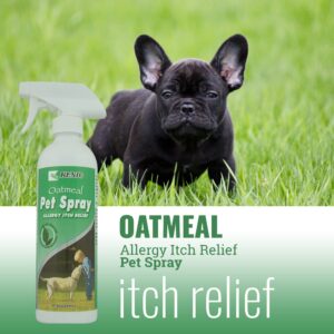 Kenic Oatmeal Itch Relief Spray for Dogs, Soothing, Anti-Itch, Hypo-Allergenic for Sensitive Skin, Restores Moisture, Made in USA