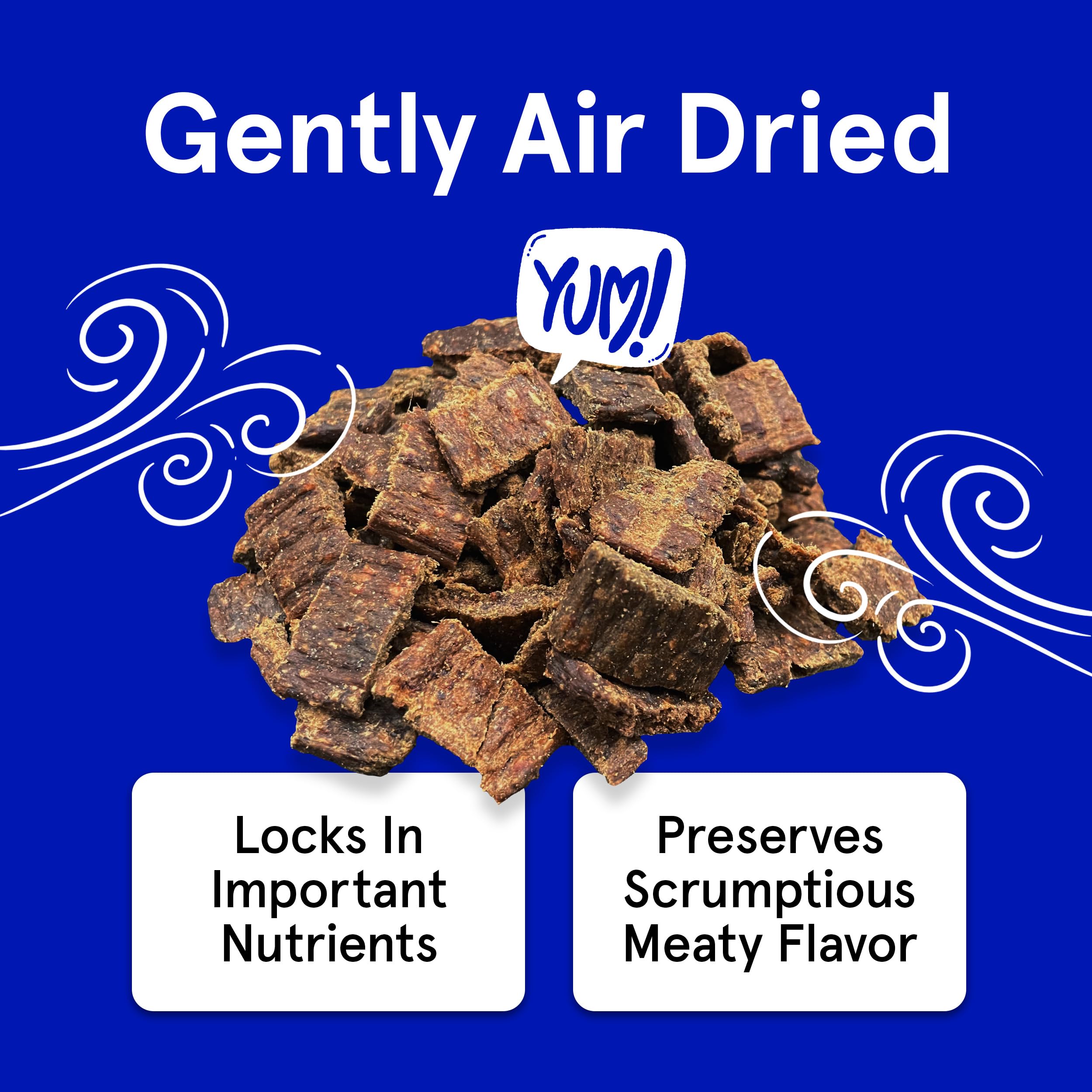 Real Meat Dog Treats - 12oz Bag of Bite-Sized Air-Dried Lamb Jerky for Dogs - Grain-Free Jerky Dog Treats Made up of 95% Human-Grade, Free-Range, Grass Fed Lamb - All-Natural High Protein Dog Treats