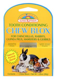 sun seed company sss39401 small animal wood chew blox display, 1.25-ounce