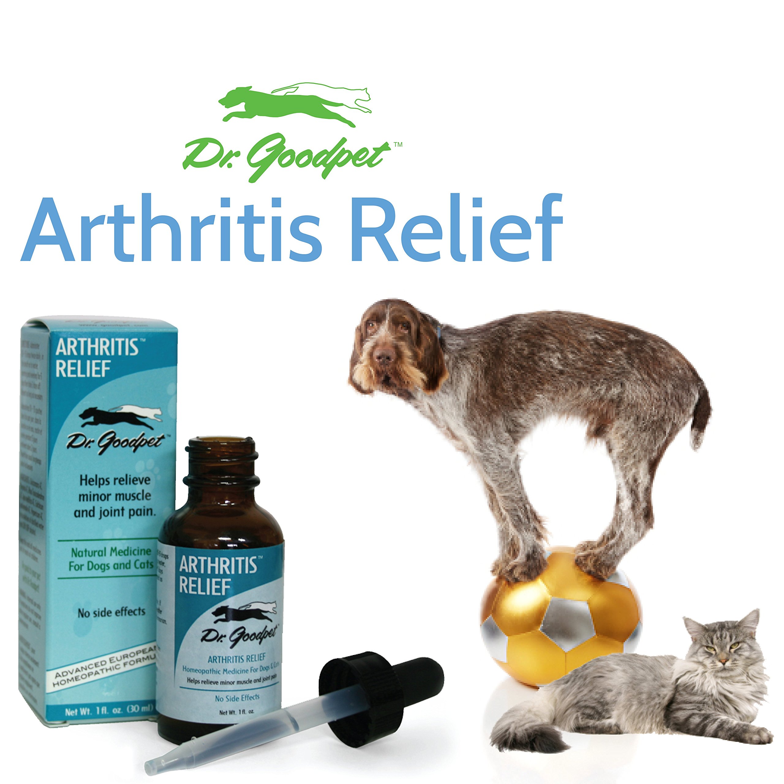 Dr. Goodpet Arthritis Relief - All Natural Advanced Homeopathic Formula - Helps Relieve Muscle & Joint Pain!