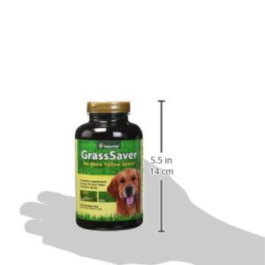 NaturVet – GrassSaver Supplement for Dogs – Healthy Supplement to Help Rid Your Lawn of Yellow Spots – Synergistic Combination of B-Complex Vitamins & Amino Acids – 500 Tablets